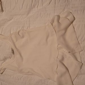 Tank top with dress shirt bottom